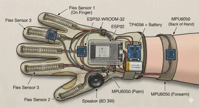 Smart Gloves for Sign Language Translation Using ESP32