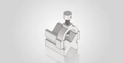 Mechanical Design & 3D Modeling of V-Block Clamp Assembly