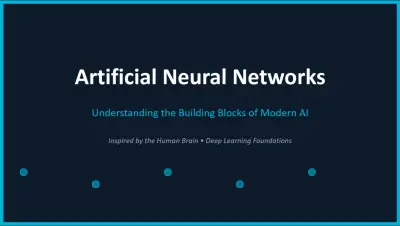 تصميم عرض تقديمي احترافي عن الشبكات العصبية الاصطناعية (Artificial Neural Networks) باستخدام PowerPoint