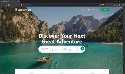 صورة العمل برمجة وتصميم تطبيق ويب سياحي متكامل (React.js & Node.js)