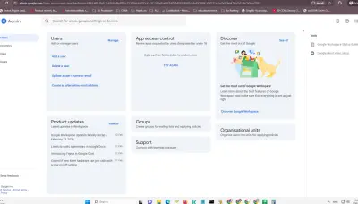 إدارة حسابات طلاب جامعة عبر Google Admin Console وتنظيم OU