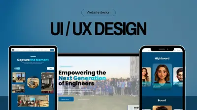 تصميم UI/UX لموقع تقني احترافي وتجربة مستخدم حديثة