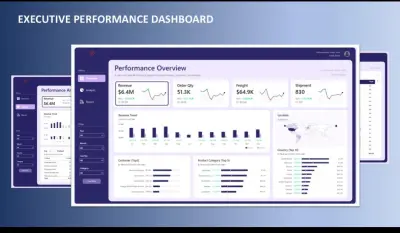 تصميم Dashboard لمتابعة الأداء والمبيعات