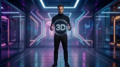 تصميم شعار 3D لقطاع المطاعم