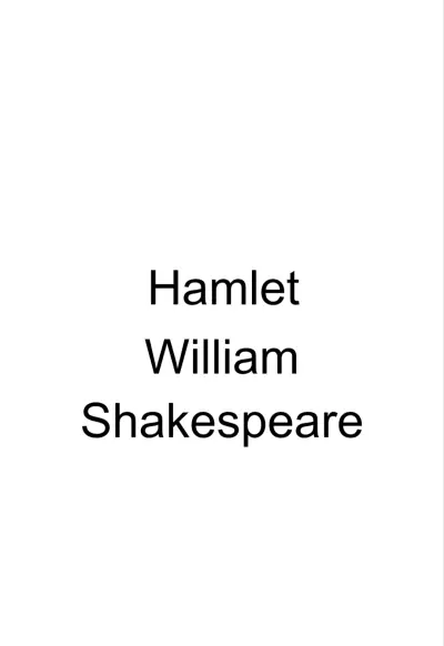 ترجمة مقتطف من مسرحية Hamlet