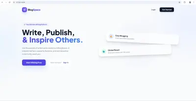 نظام مدونة متكامل (Full-Stack Blog System)