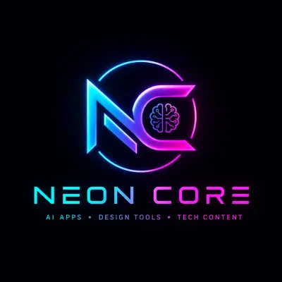 طلب مني احد الأشخاص لوجو لبراند اسمه: “NEON CORE”