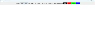 صورة العمل تطبيق Paint Brush للرسم باستخدام Java GUI
