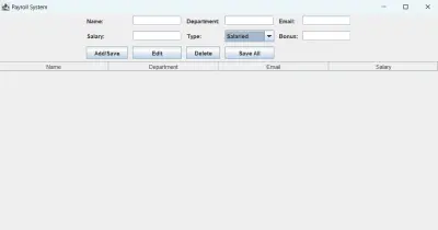 صورة العمل نظام Payroll System Desktop لإدارة الرواتب والموظفين