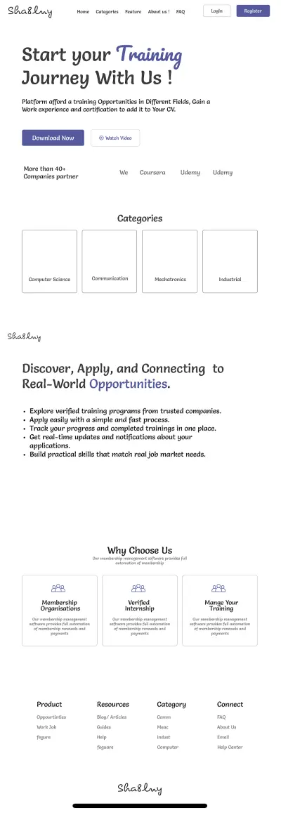 Landing page