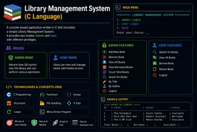 Library Management System (C Language)