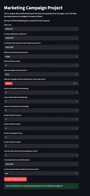 تحليل بيانات الحملات التسويقية وبناء نماذج تعلم آلي Marketing Campaign Data Analysis using Machine Learning