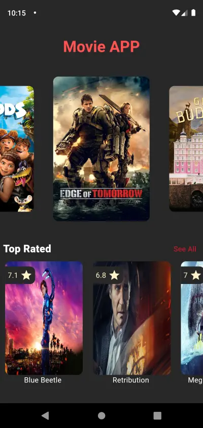 Movie App باستخدام Flutter وAPI