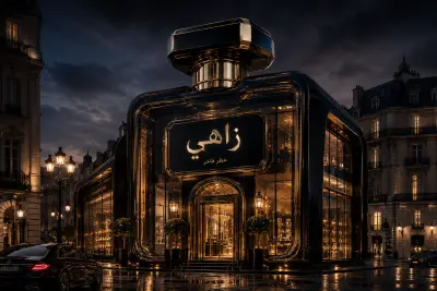 تصميم هوية بصرية وإخراج إعلاني فاخر لعلامة عطور زاهي
