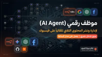 بناء نظام أتمتة كامل (AI Agent) لإدارة ونشر محتوى تقني عربي على فيسبوك باستخدام n8n