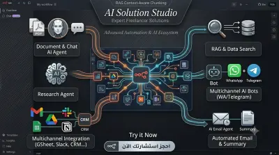 تطوير وكلاء الذكاء الاصطناعي (AI Agents) وأتمتة الأعمال باستخدام n8n