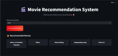 نظام توصية أفلام باستخدام Machine Learning