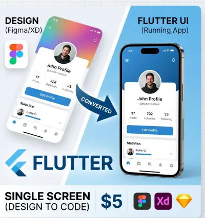 Convert Figma UI into Flutter code