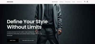 NewFashion | منصة تجارة إلكترونية متكاملة للأزياء الفاخرة (تجربة مستخدم متميزة واحترافية)