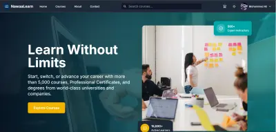 تطوير منصة تعليم إلكتروني (LMS) باستخدام React وLaravel