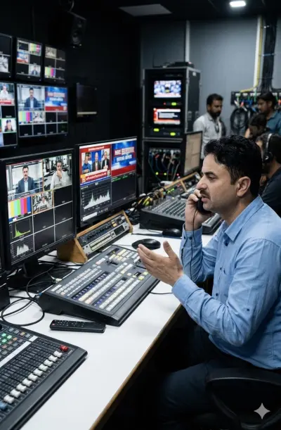 مخرج اذاعة وتلفزيون اذاعة تعز