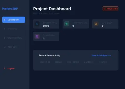 تصميم Web for inventory