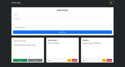 نظام مدونة متكامل (MERN Stack Blog System) مع دعم الوضع الليلي.
