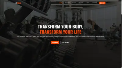 صفحة هبوط ل GYM