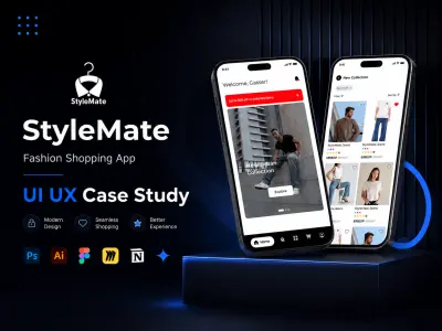 تصميم واجهة تطبيق أزياء Fashion App UI UX Design