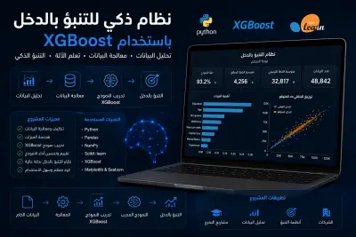 مشروع ذكاء اصطناعي للتنبؤ بالدخل باستخدام XGBoost وتحليل البيانات ومعالجة البيانات.