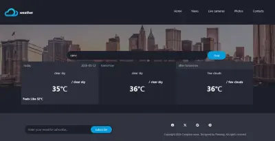 SkyCast | تطبيق تفاعلي لمتابعة الطقس العالمي