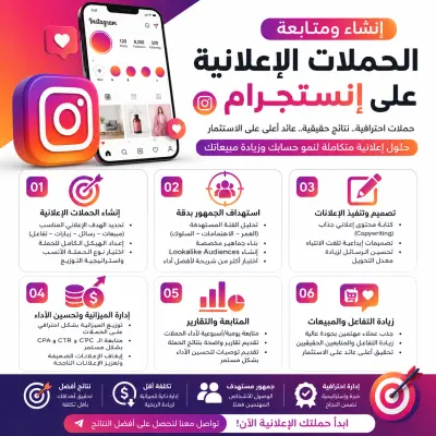 انشاء ومتابعة حملات اعلانية علي الانستجرام