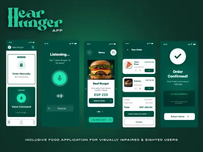 HearHunger – تطبيق طلب طعام شامل للمكفوفين والمبصرين