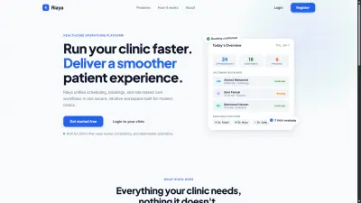 نظام إدارة عيادات طبية متكامل - Riaya