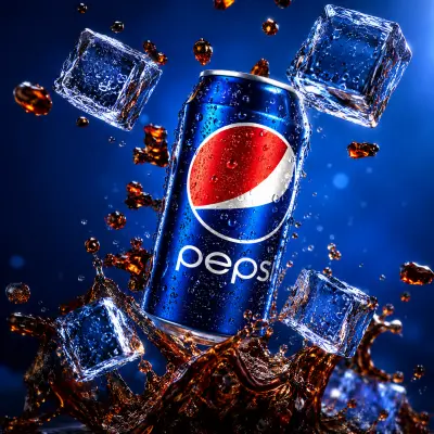 تصميم إعلان بيبسي ثلاثي الأبعاد احترافي وسينمائي - Pepsi 3D Ads Concept