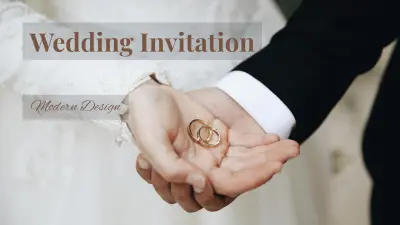 دعوة زفاف احترافية