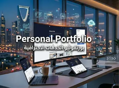 تصميم وبرمجة موقع شخصي لعرض أعمالك