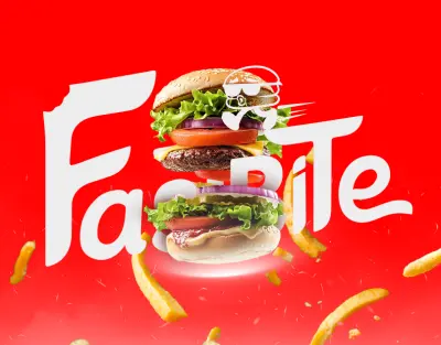 Visual identity design for Fast Bite