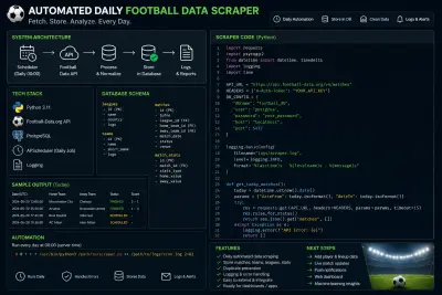 Automated Daily Football Data Scraper