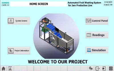 Automated Fruit Washing System for Jam Production Line