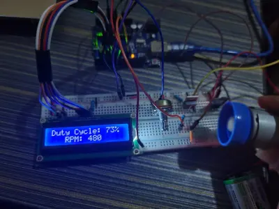 DC Motor Speed-Controlled Project