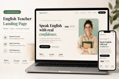 High-Converting Landing Page for an English Teacher