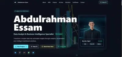 تصميم معرض أعمال (Portfolio)