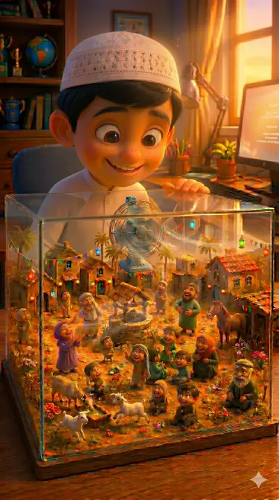 إنتاج فيديو Tiny People بالذكاء الاصطناعي | Pixar Style Animation