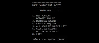 Bank system