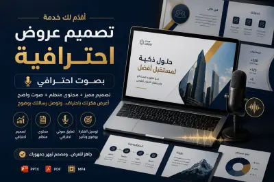 تصميم Presentation احترافي بصوت احترافي يجذب الانتباه