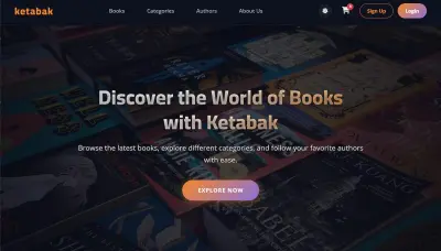 متجر إلكتروني لعرض وبيع الكتب