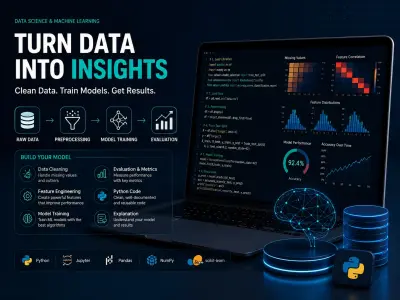 تحضير البيانات وبناء نموذج Machine Learning بسيط لمشروعك