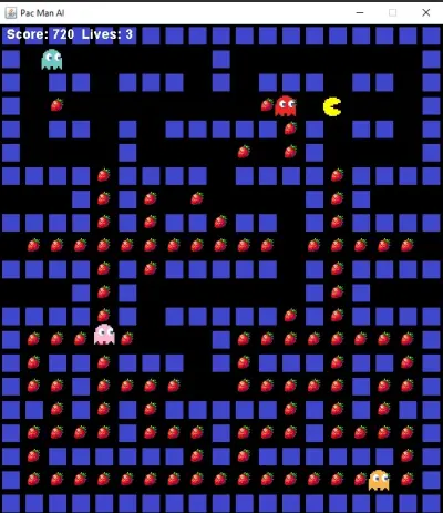 لعبه pac-man باستخدام ال AI