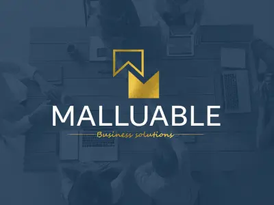 تصميم الشعار والهوية البصرية كاملة لشركة MALLUABLE